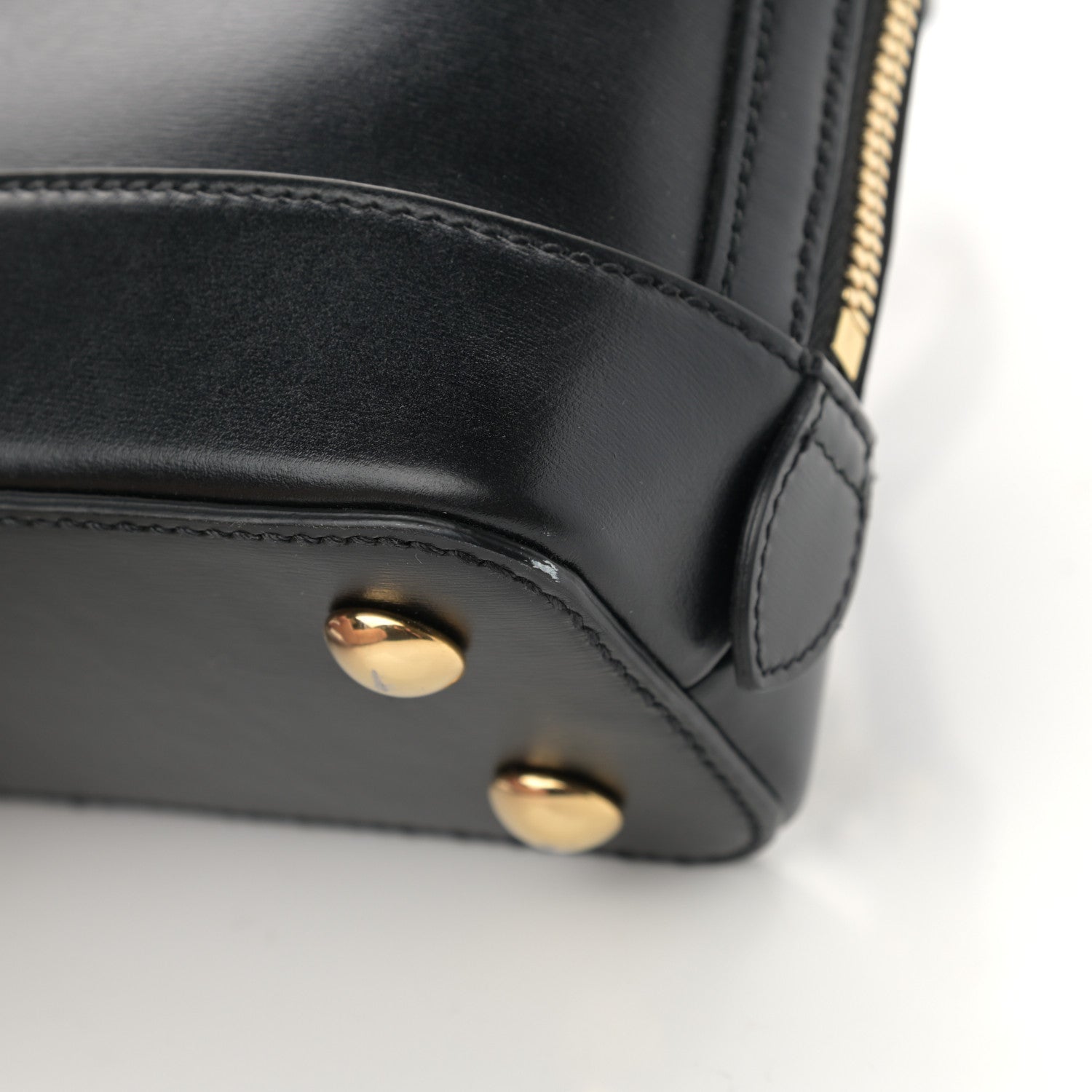 Gucci Boarded Plutone Calfskin Small Horsebit 1955 Top Handle Bag Black 11 of 15