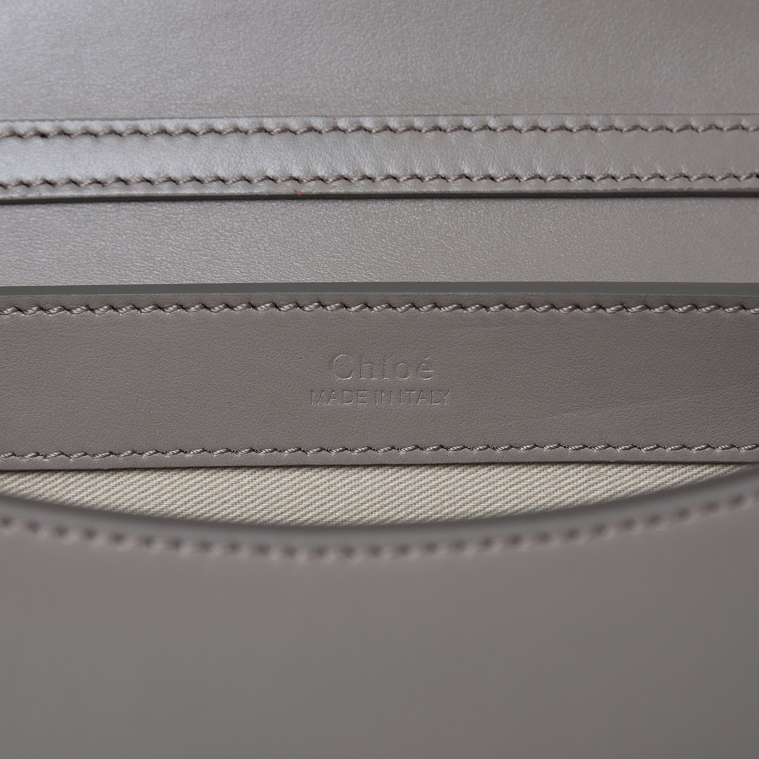 Chloe Calfskin Suede C Clutch With Chain Motty Grey 7 of 11