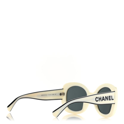 Chanel Acetate Sunglasses 71414A White 4 of 8