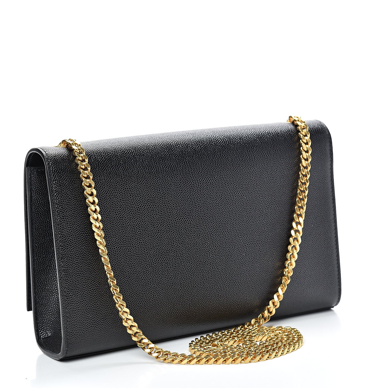 Saint Laurent Grain De Poudre Medium Classic Monogram Kate Satchel Black 2 of 9