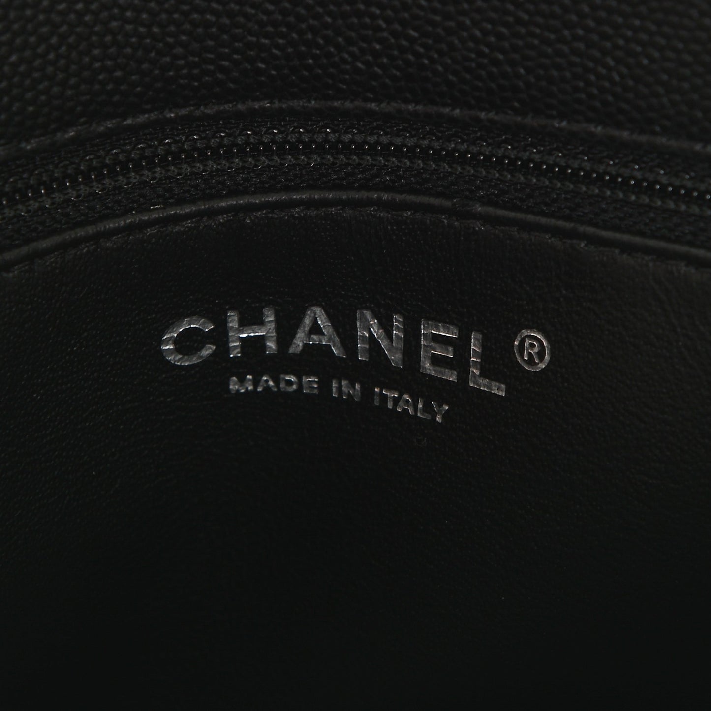 Caviar Lizard Quilted Small Coco Handle Flap Black