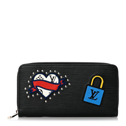 Louis Vuitton Epi LV Stories Zippy Wallet Black 1 of 7