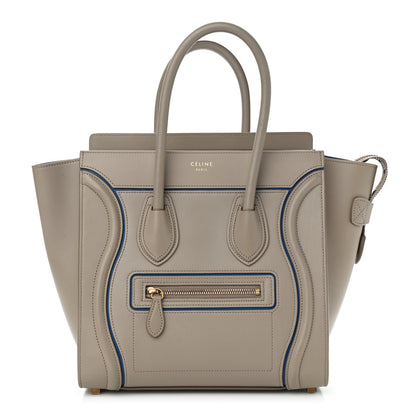 Celine Smooth Calfskin Interstice Micro Luggage Light Taupe 1 of 14