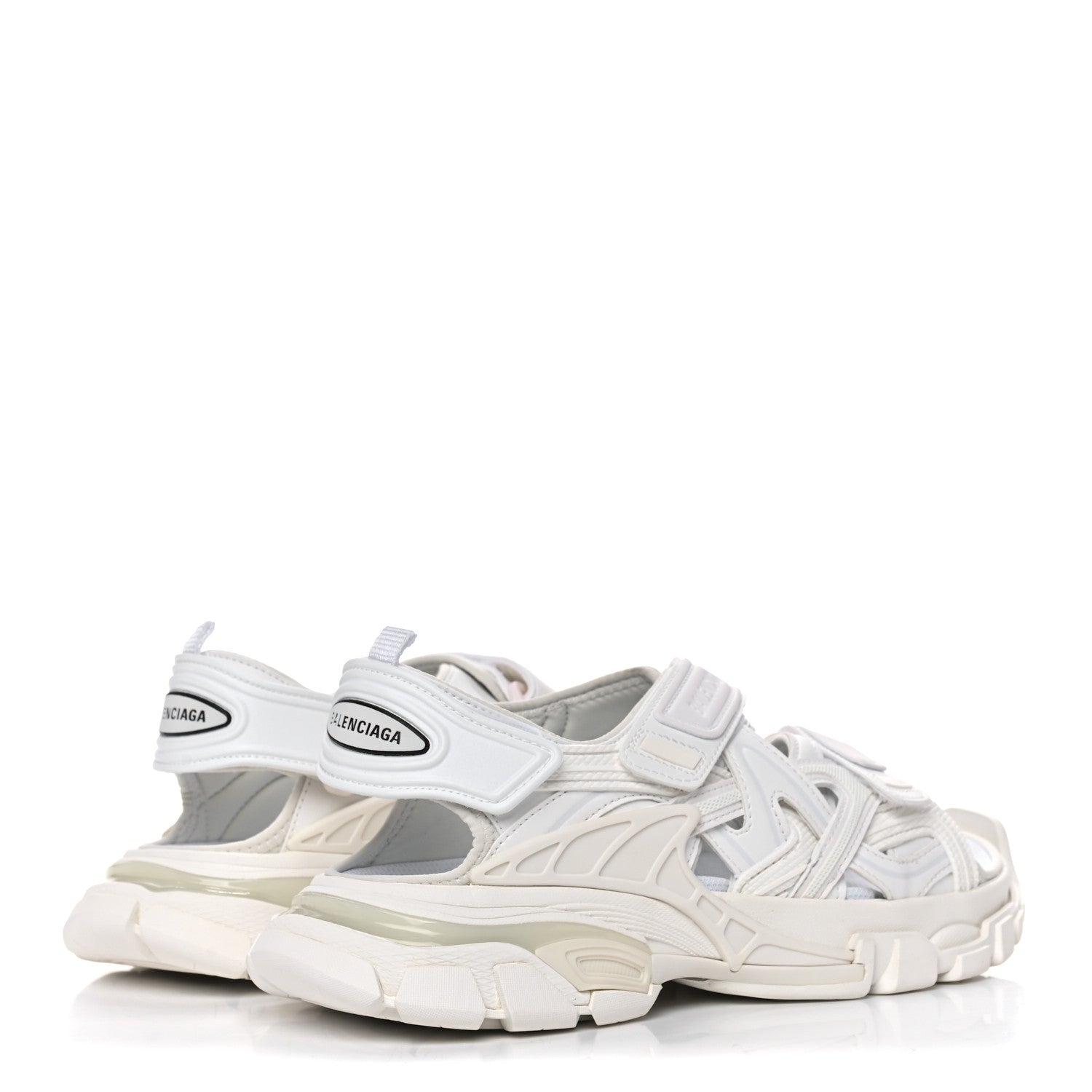 Balenciaga Neoprene Rubber Womens Track Sandals 38 White 4 of 10