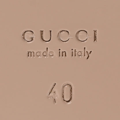Gucci Cosmos Softy Calfskin Interlocking G Cut Out Slide Sandals 40 Candy Cotton 7 of 8