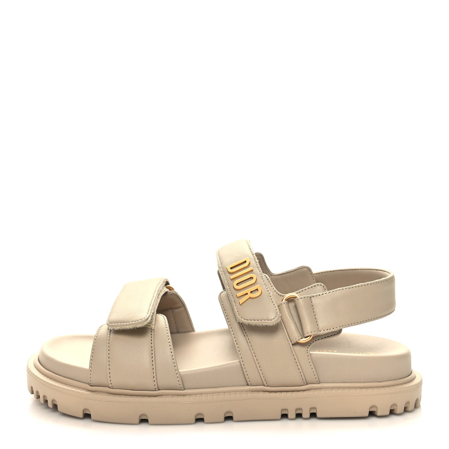 Lambskin Dioract 10mm Sandals 37.5 Off White