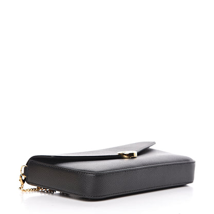 Fendi Vitello Cruise F is Fendi Envelope Wallet on Chain with Pouches Black 4 of 13