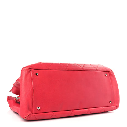 Chanel Soft Caviar Quilted Large CC Timeless Tote Fuchsia 4 of 10