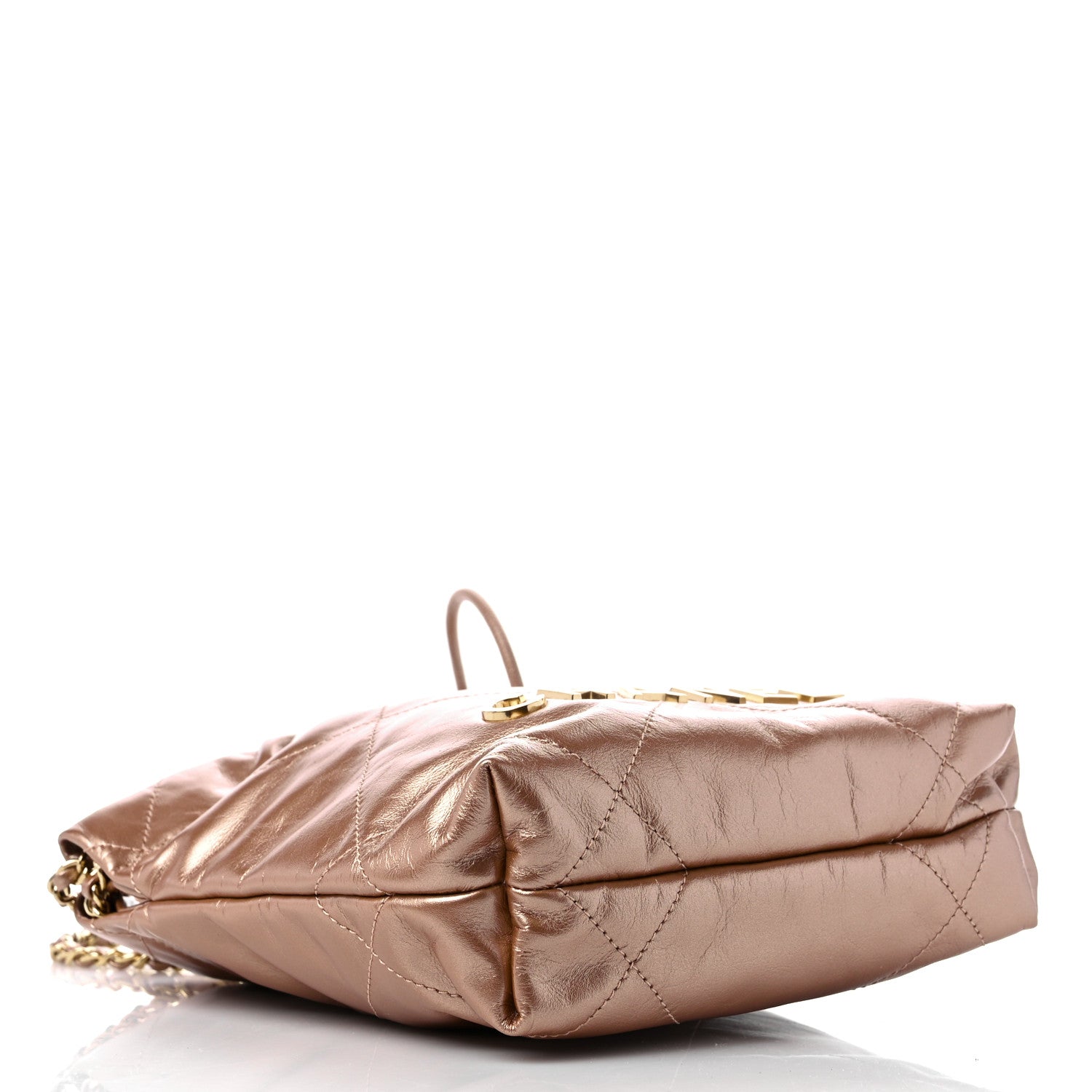 Chanel Metallic Calfskin Quilted Mini Chanel 22 Copper 4 of 10