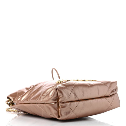 Chanel Metallic Calfskin Quilted Mini Chanel 22 Copper 4 of 10