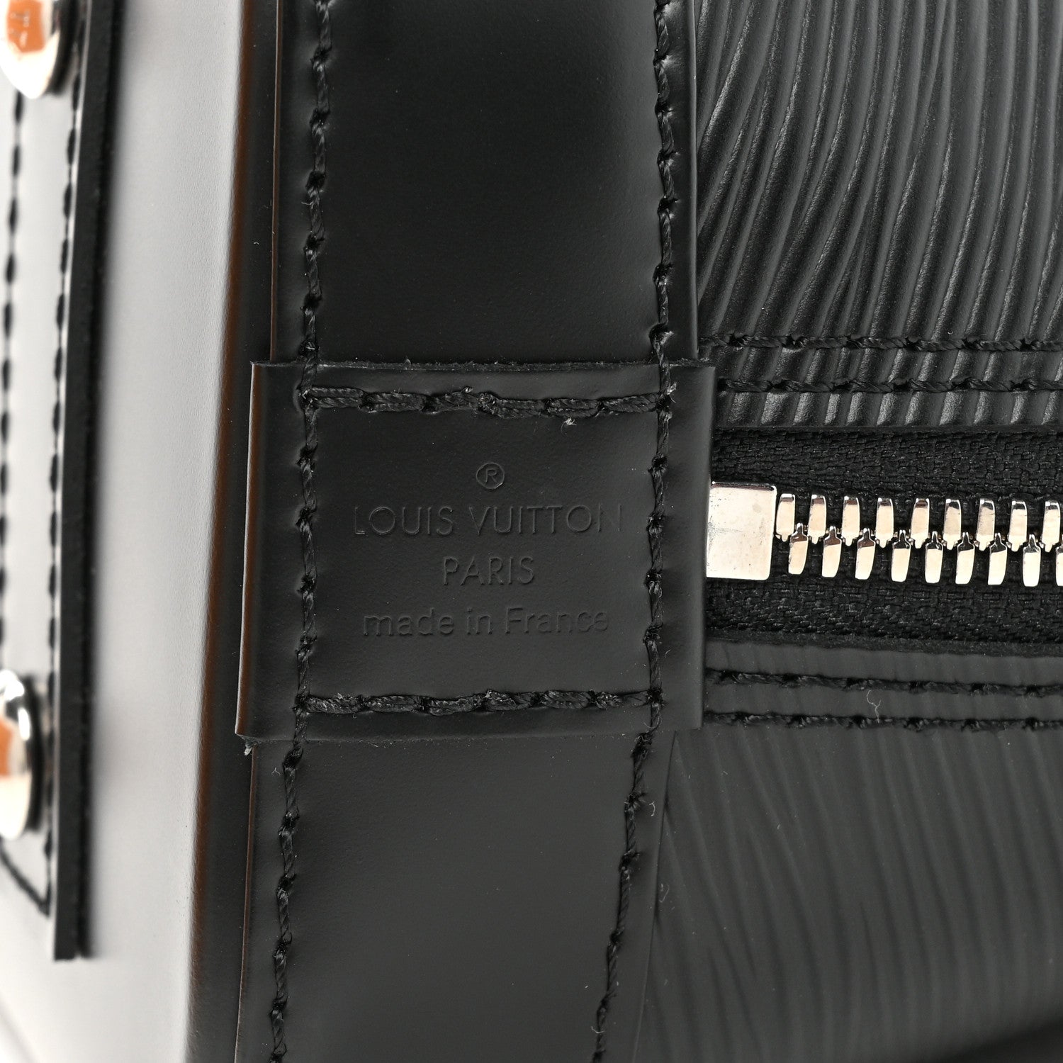 Louis Vuitton Epi Jacquard Alma BB Black 6 of 9