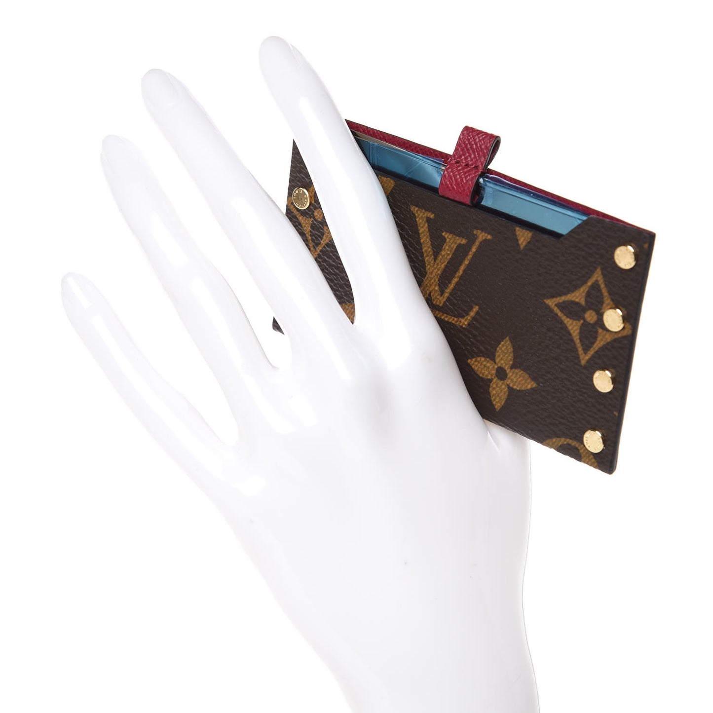 Monogram Mirror Case Fuchsia
