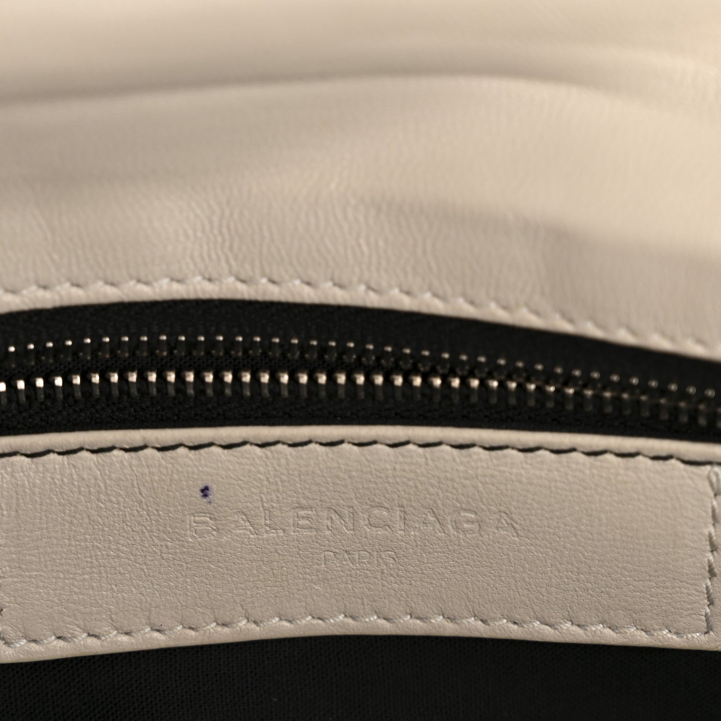 Chevre Silver Metallic Edge Hardware Envelope Clutch Gris Glace