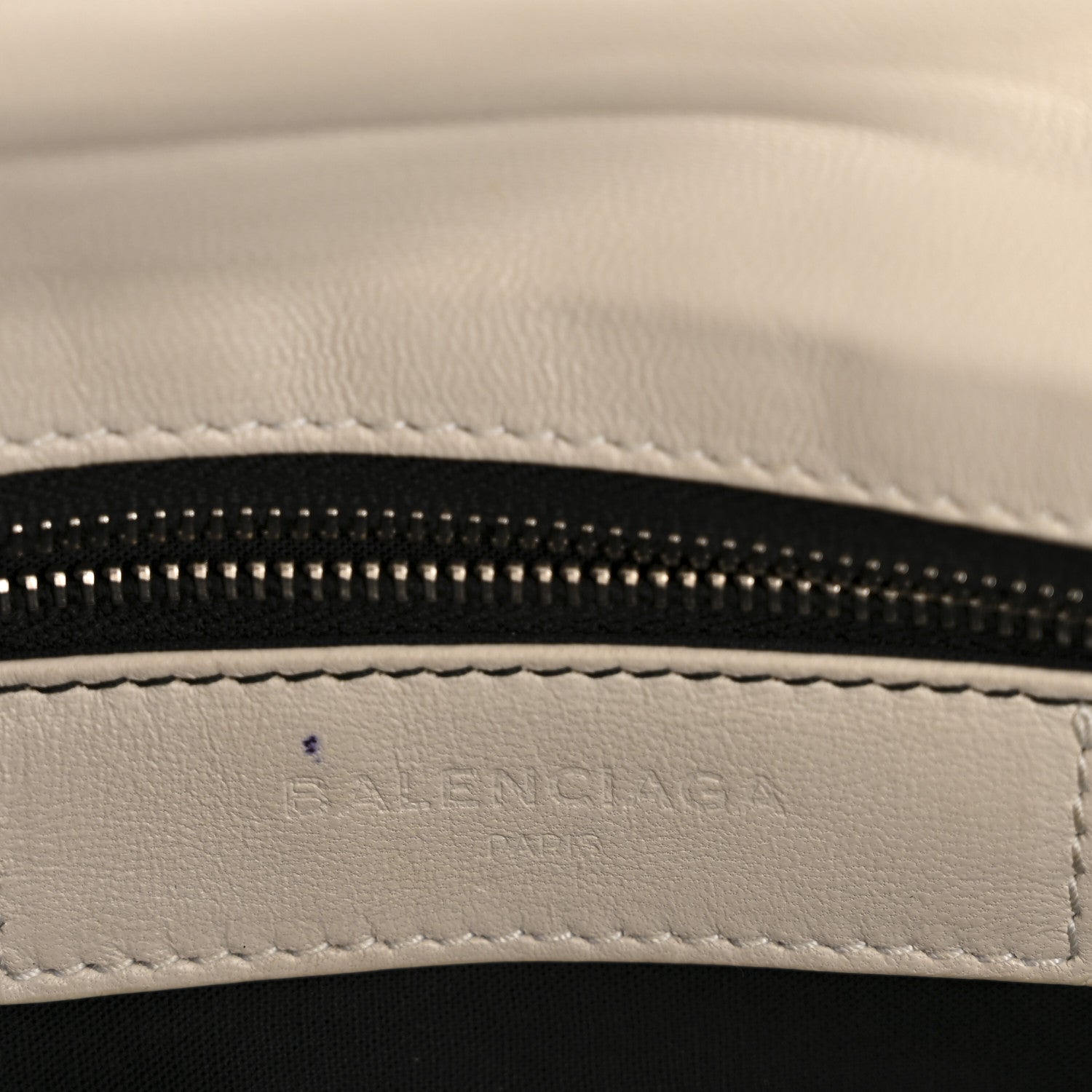 Balenciaga Chevre Silver Metallic Edge Hardware Envelope Clutch Gris Glace 7 of 15