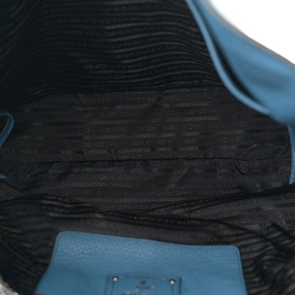 Prada Vitello Daino Shopping Tote Cobalto 5 of 16