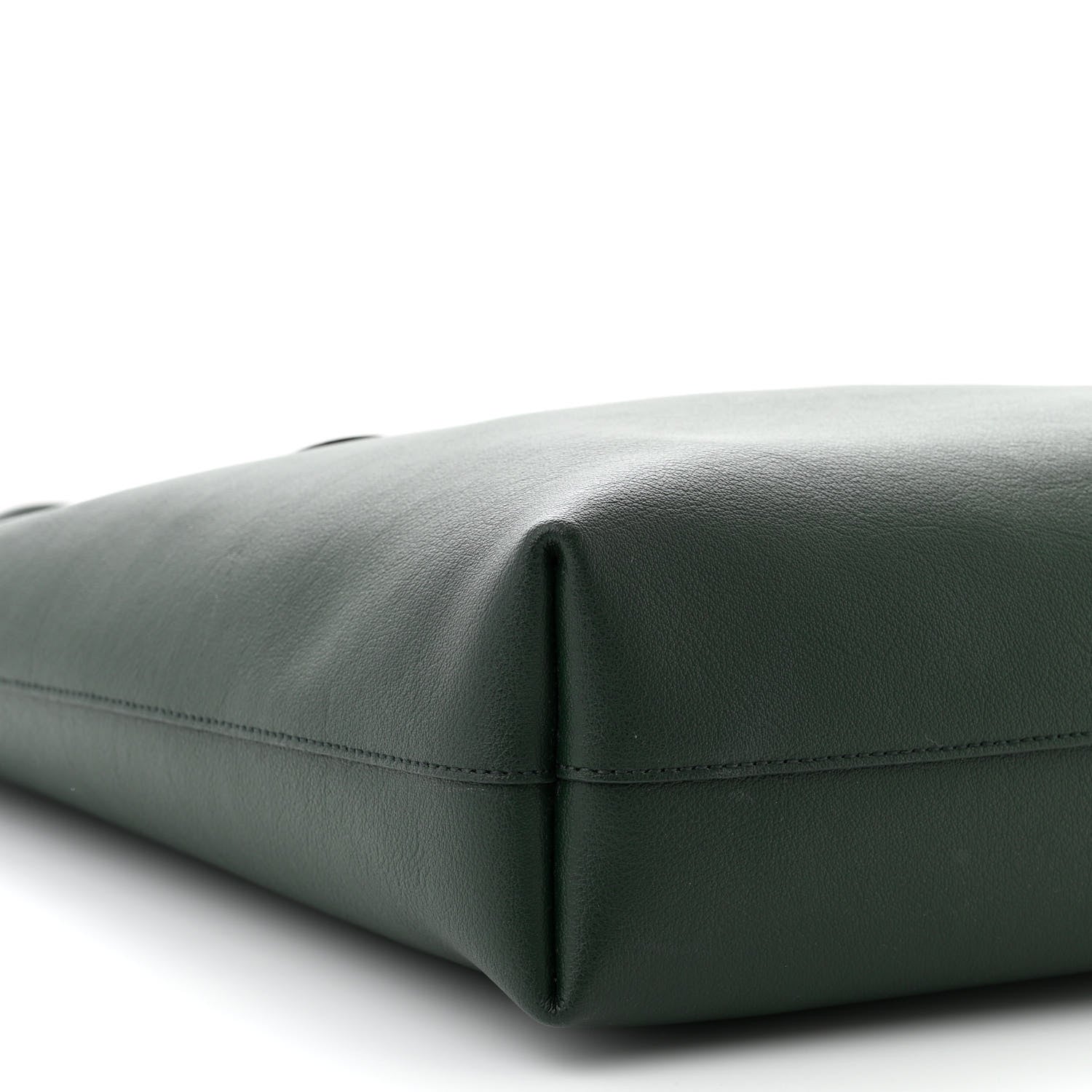 Saint Laurent Calfskin North-South Shopping Tote Green 10 of 12