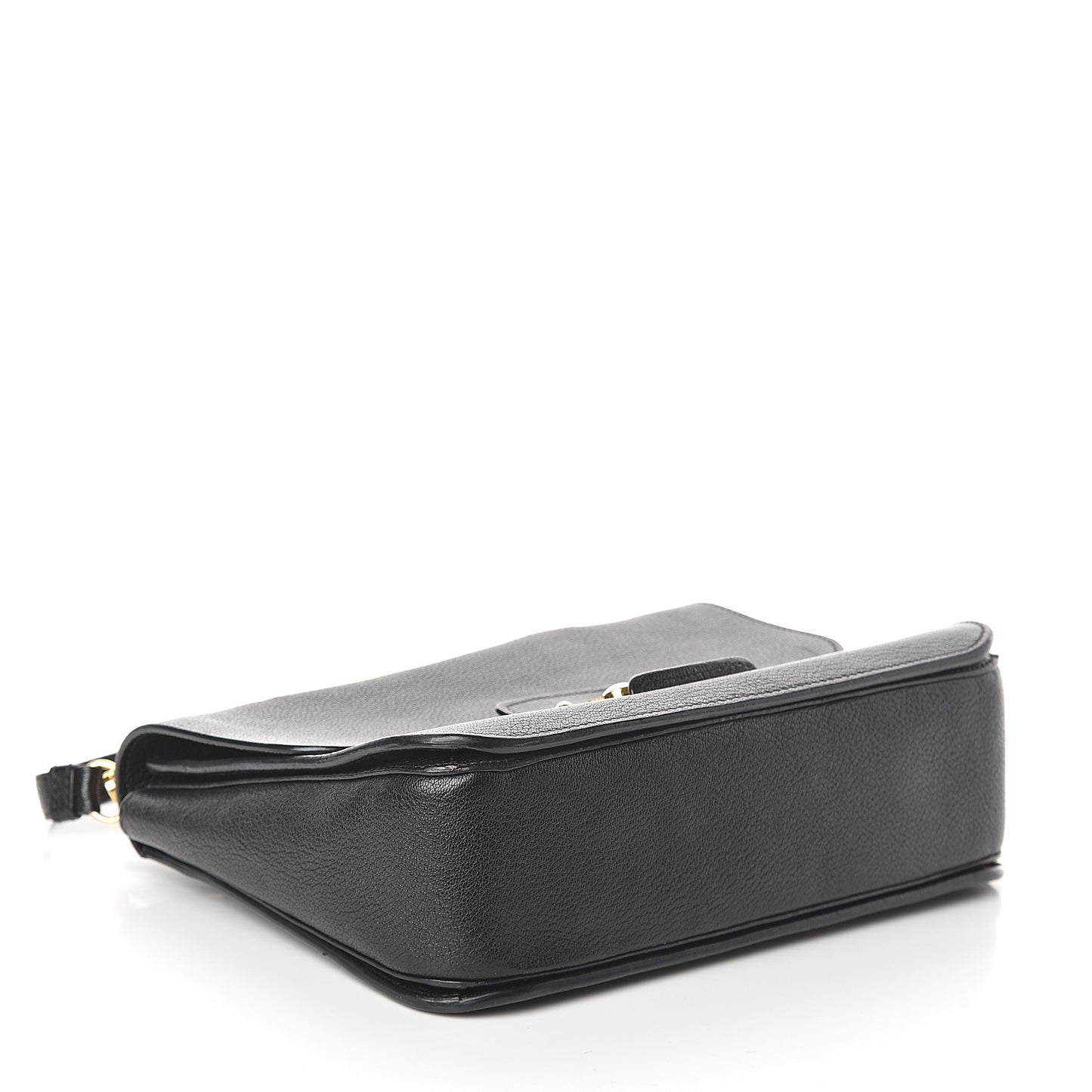 Goatskin Madras Shoulder Bag Black