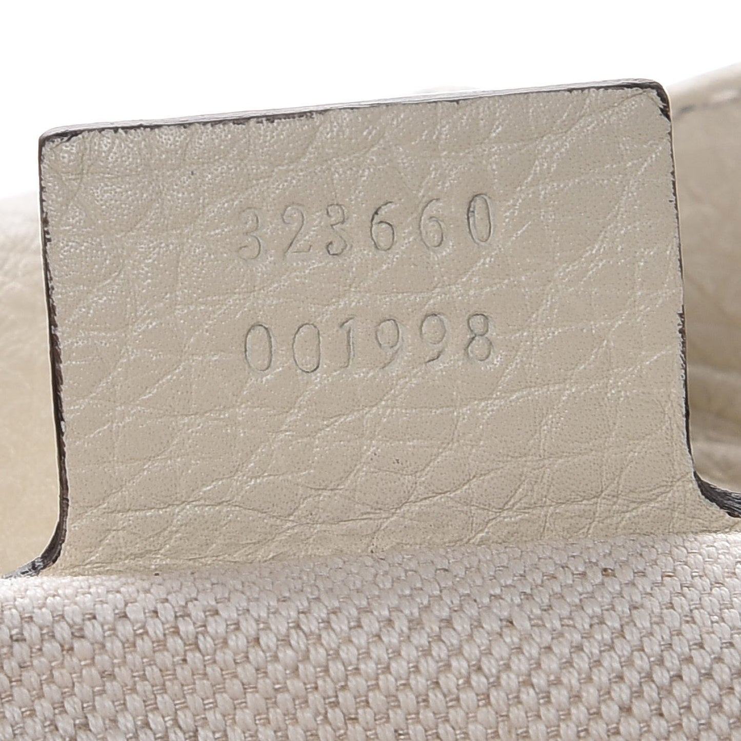 Pebbled Calfskin Medium Bamboo Shopper Tote Off White