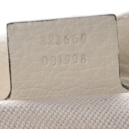 Gucci Pebbled Calfskin Medium Bamboo Shopper Tote Off White 10 of 10