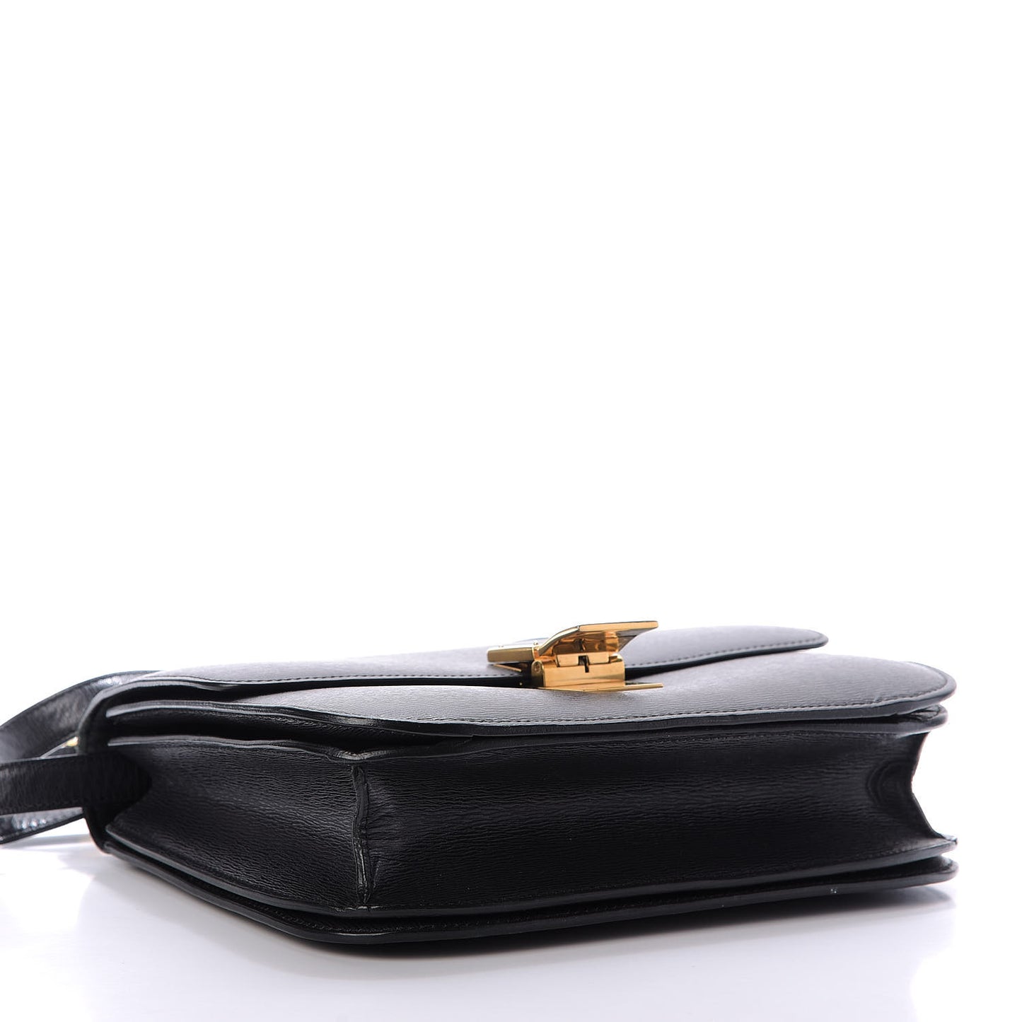 Liege Calfskin Medium Classic Box Flap Bag Black