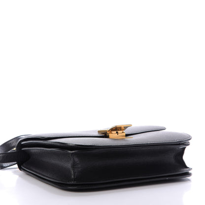 Celine Liege Calfskin Medium Classic Box Flap Bag Black 7 of 22