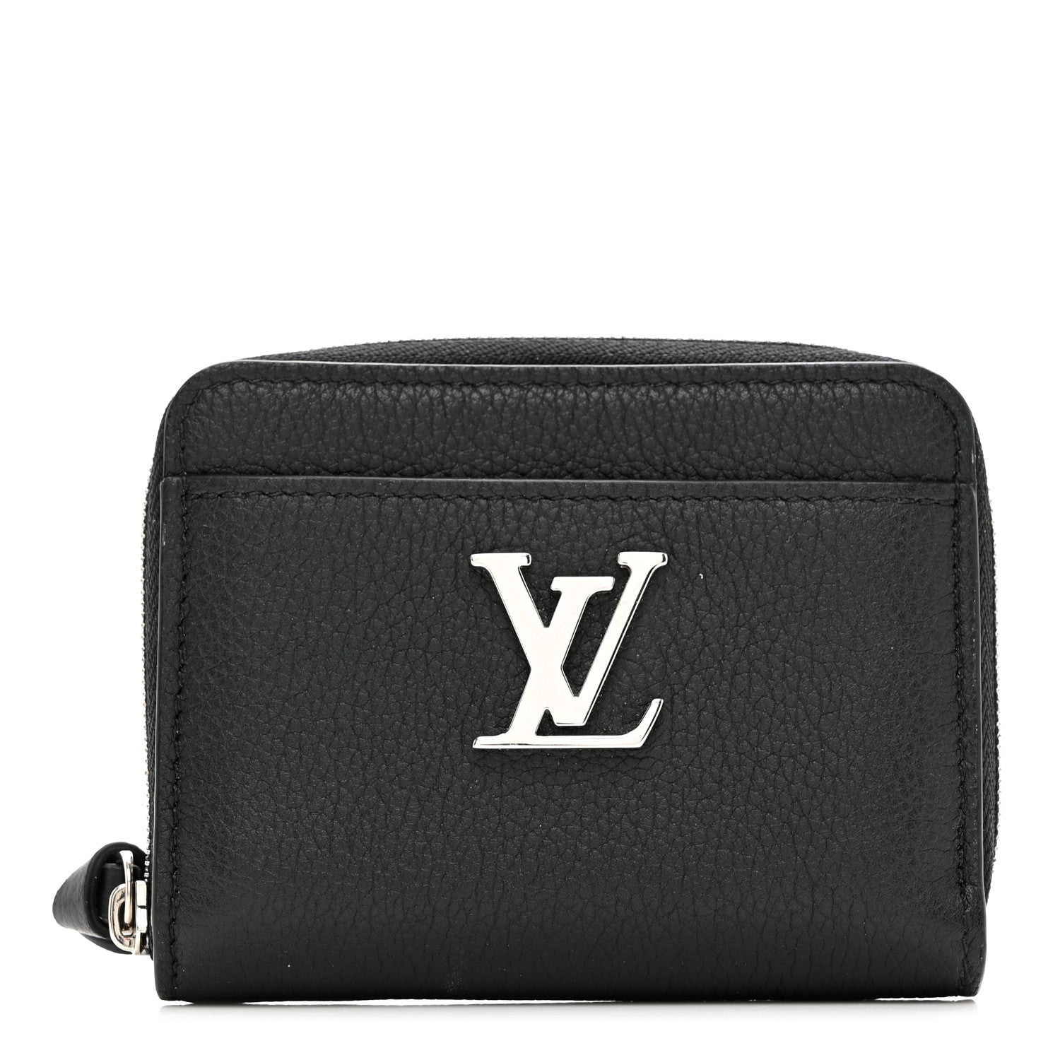 Louis Vuitton Calfskin Lockme Zippy Coin Purse Black 1 of 8
