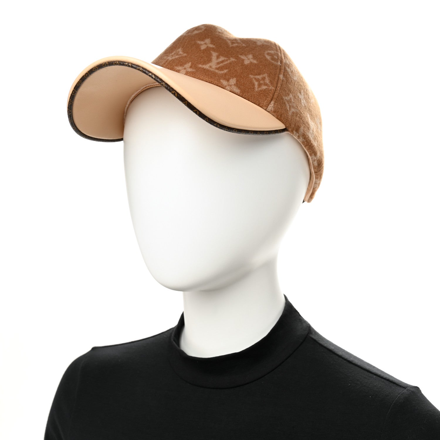 Louis Vuitton Wool Monogram Carry On Cap M Beige 2 of 8