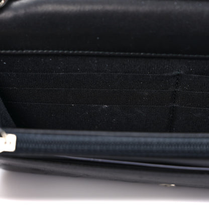 Chanel Canvas Quilted Fluo Boy Wallet On Chain WOC Black Grey Yellow 13 of 14