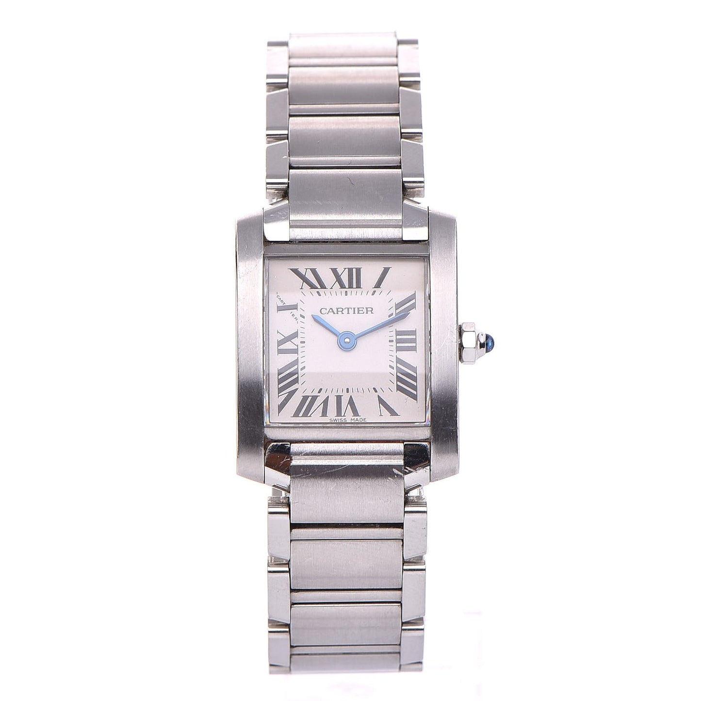 Stainless Steel 20mm Tank Francaise Quartz Watch