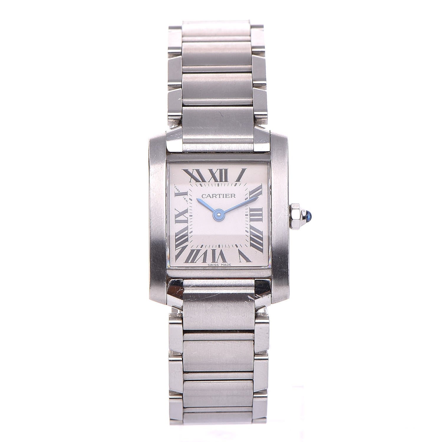 Cartier Stainless Steel 20mm Tank Francaise Quartz Watch 1 of 9