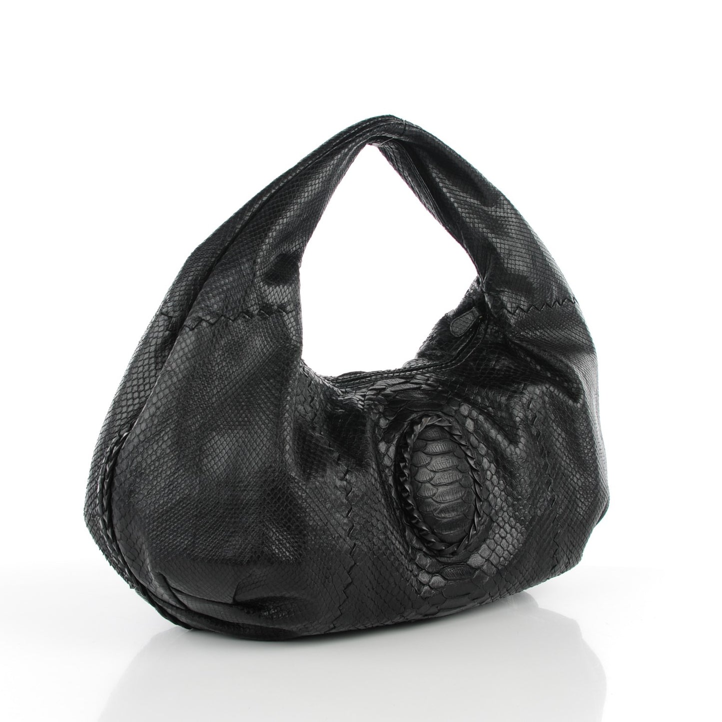 Python Belly Veneta Hobo Nero Black