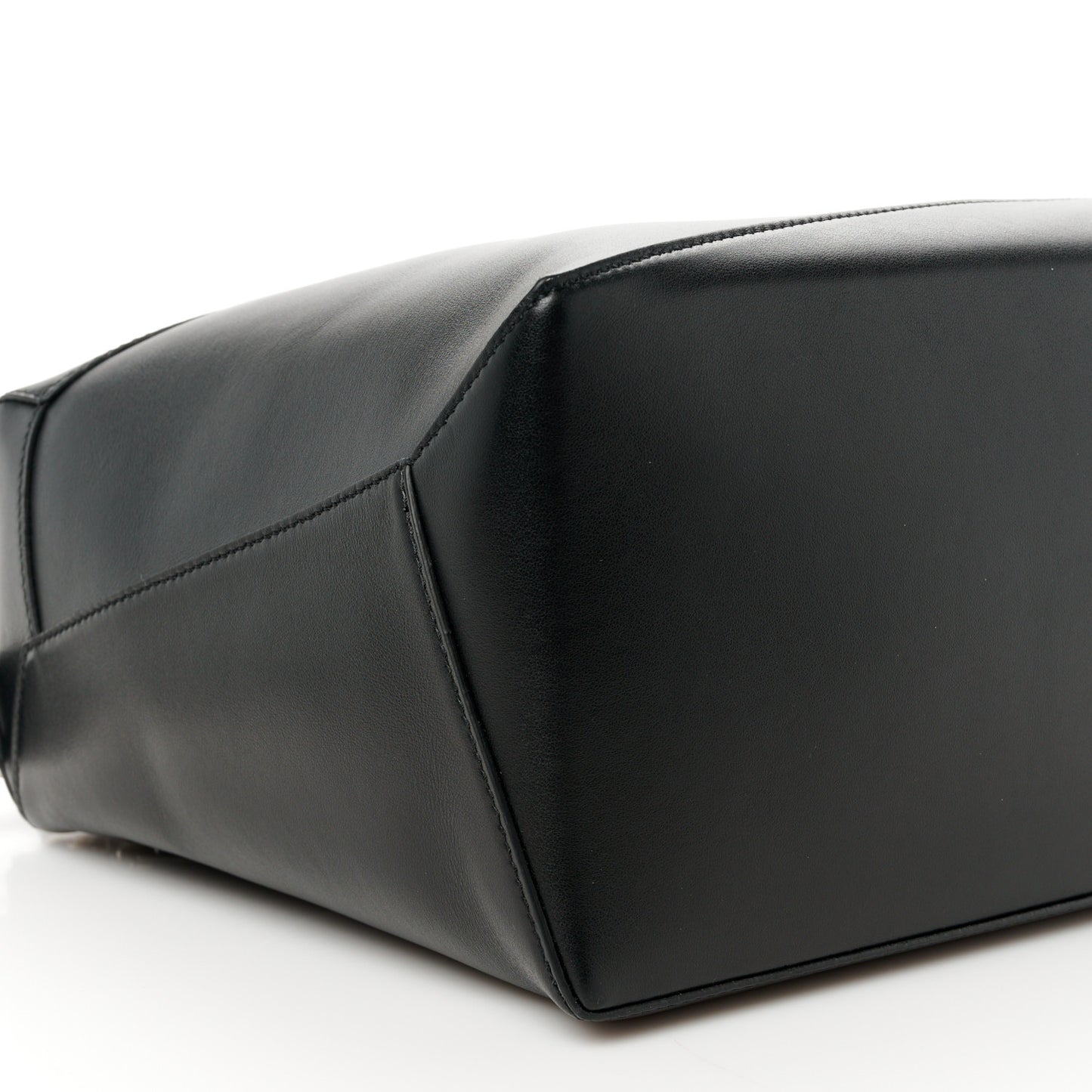 Calfskin Large Puzzle Edge Bag Black