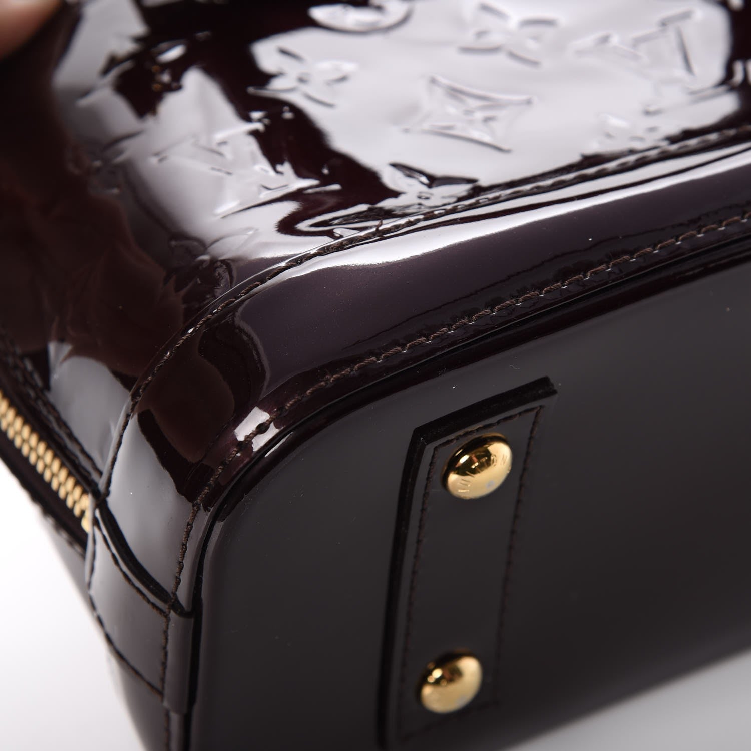 Louis Vuitton Vernis Alma BB Amarante 11 of 12