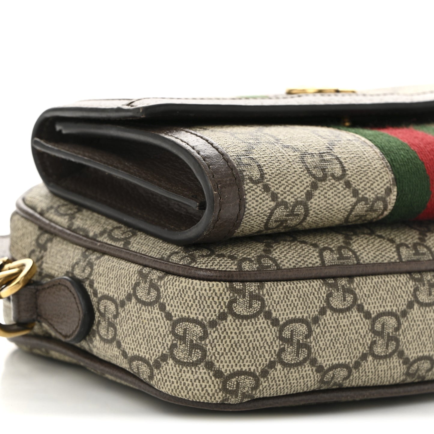 GG Supreme Monogram Web Mini Ophidia Bag Beige Ebony