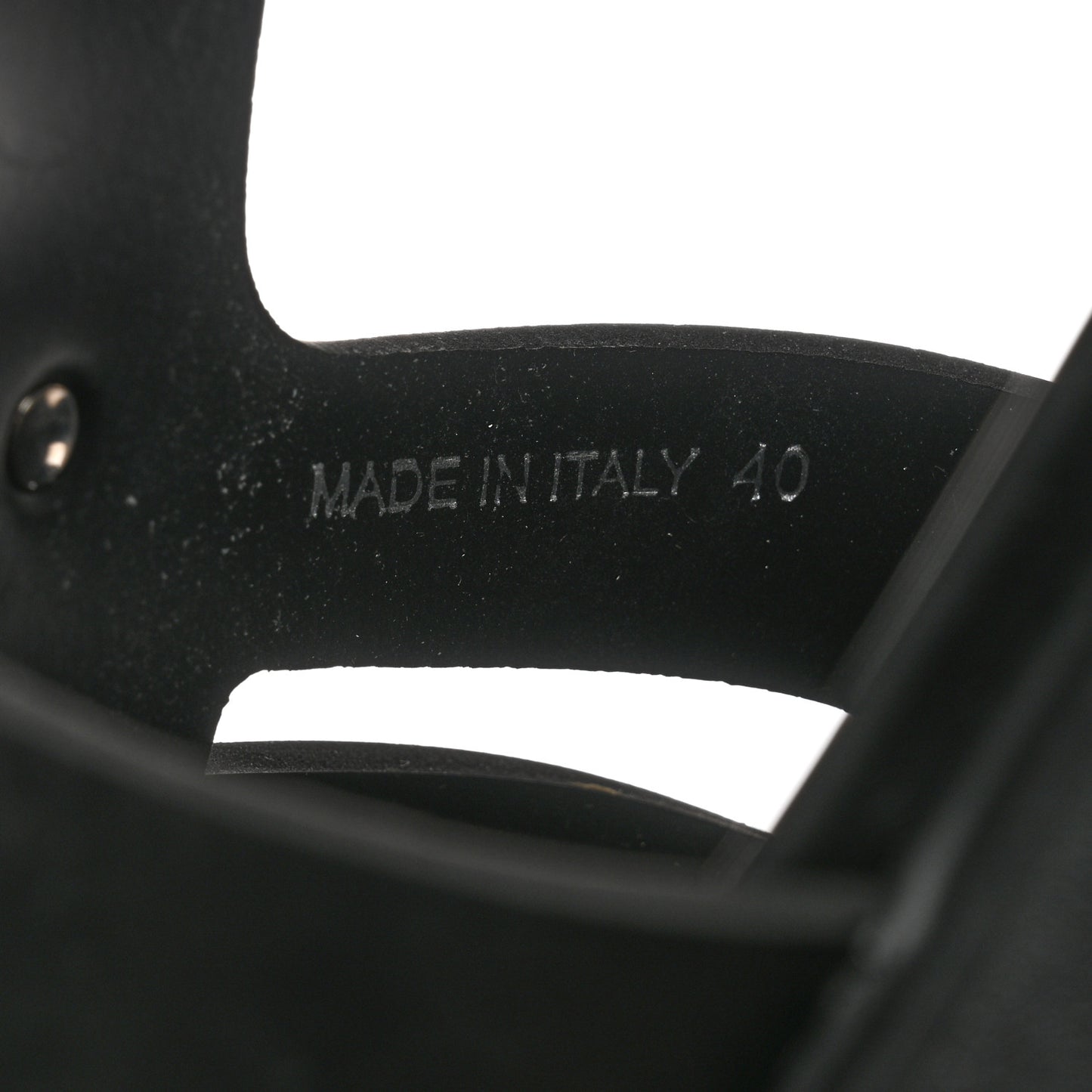 Foam Rubber Triangle Logo Monolith 55mm Cage Sandals 40 Black