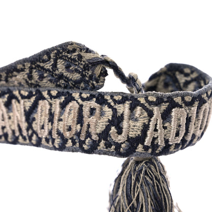 Christian Dior Woven Cotton J'Adior Friendship Bracelet Blue 4 of 5