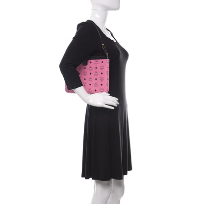 MCM Visetos Liz Shopper Tote Pouch Pink 2 of 11