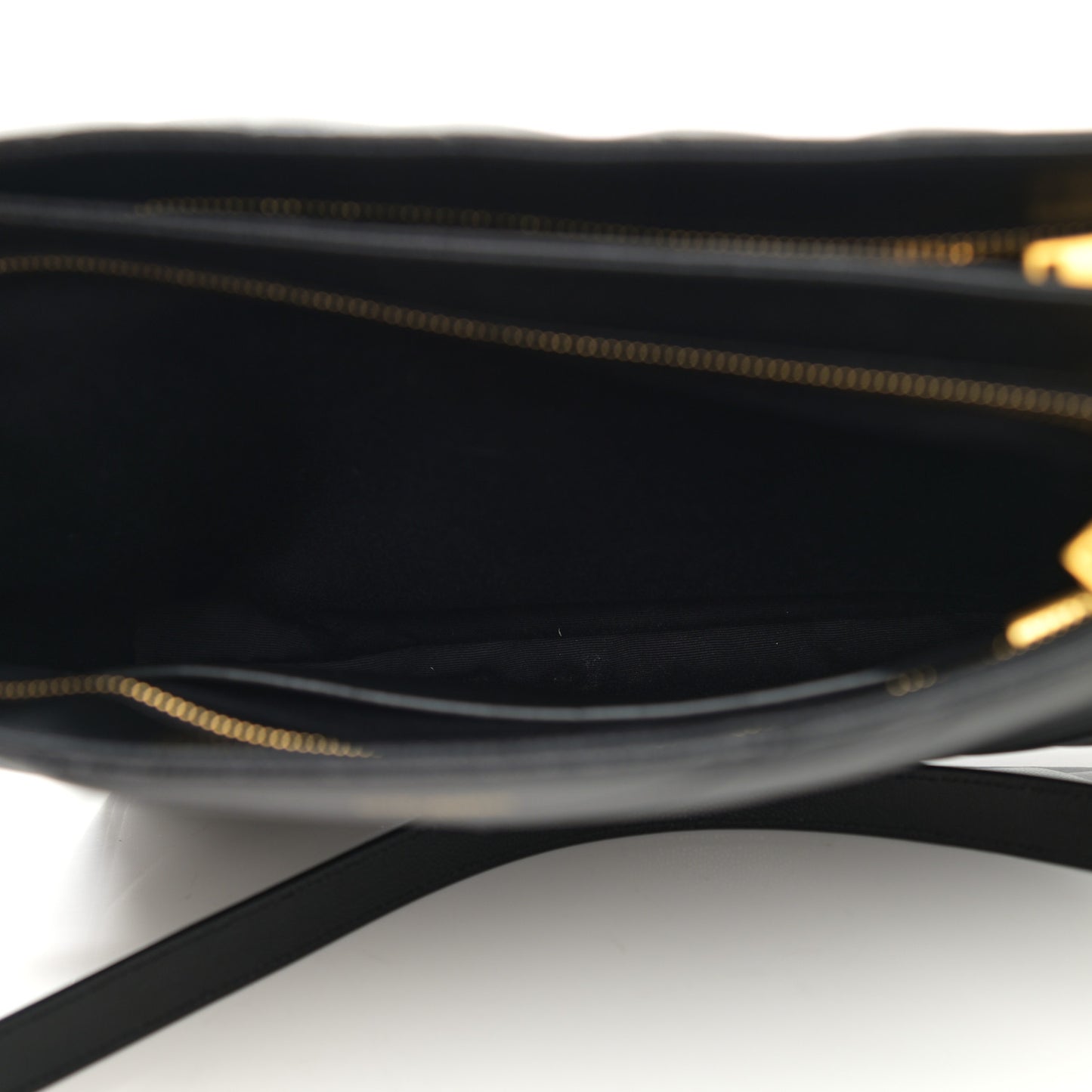 Grain De Poudre Matelasse Chevron Medium Tribeca Shopping Bag Black