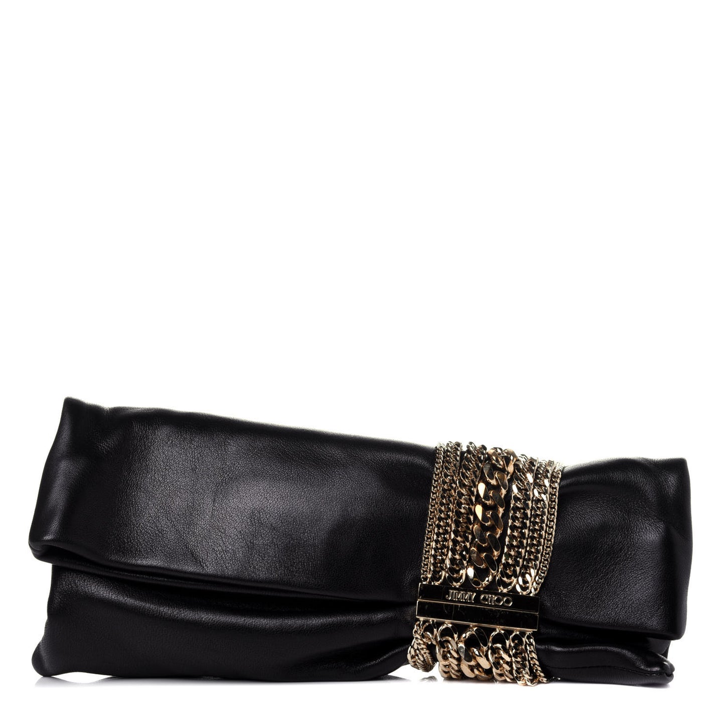 Calfskin Chandra Clutch Black