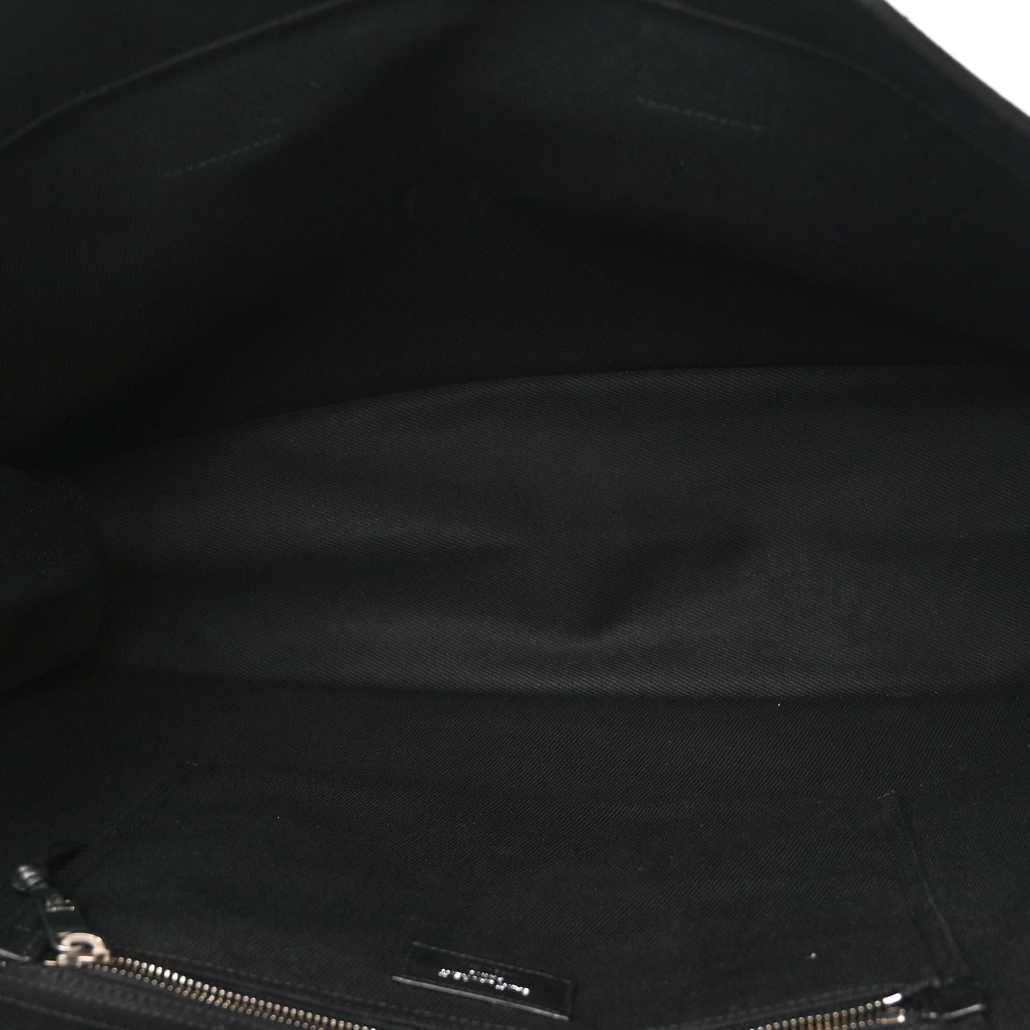 Saint Laurent Linen Calfskin Rive Gauche Tote Black 5 of 10