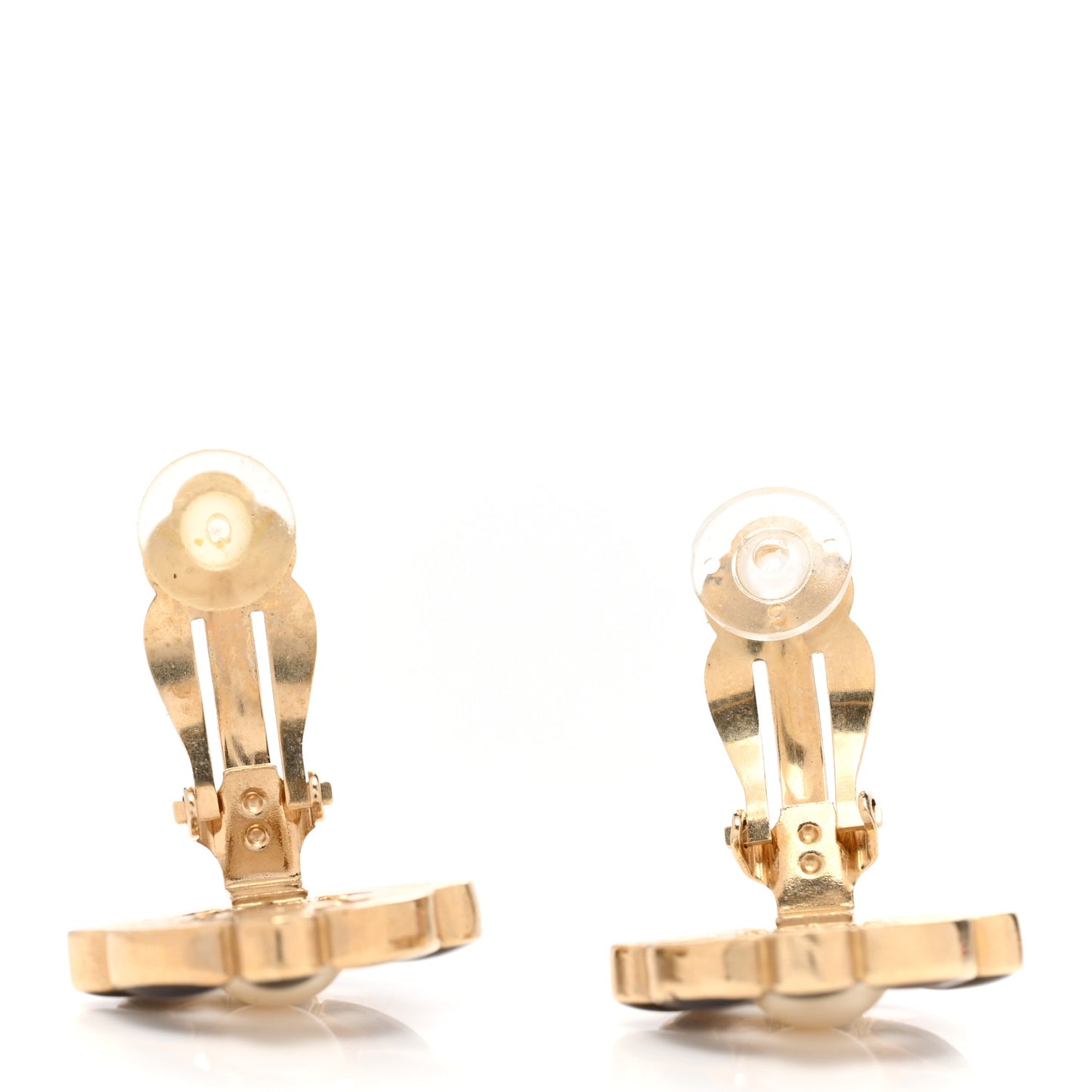 Pearl Gripoix Clip On Earrings Gold