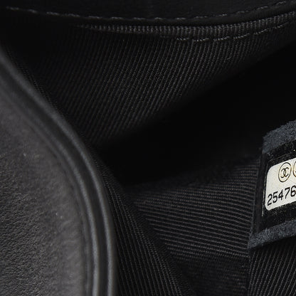 Chanel Calfskin Quilted Medium Boy Flap So Black 7 of 14