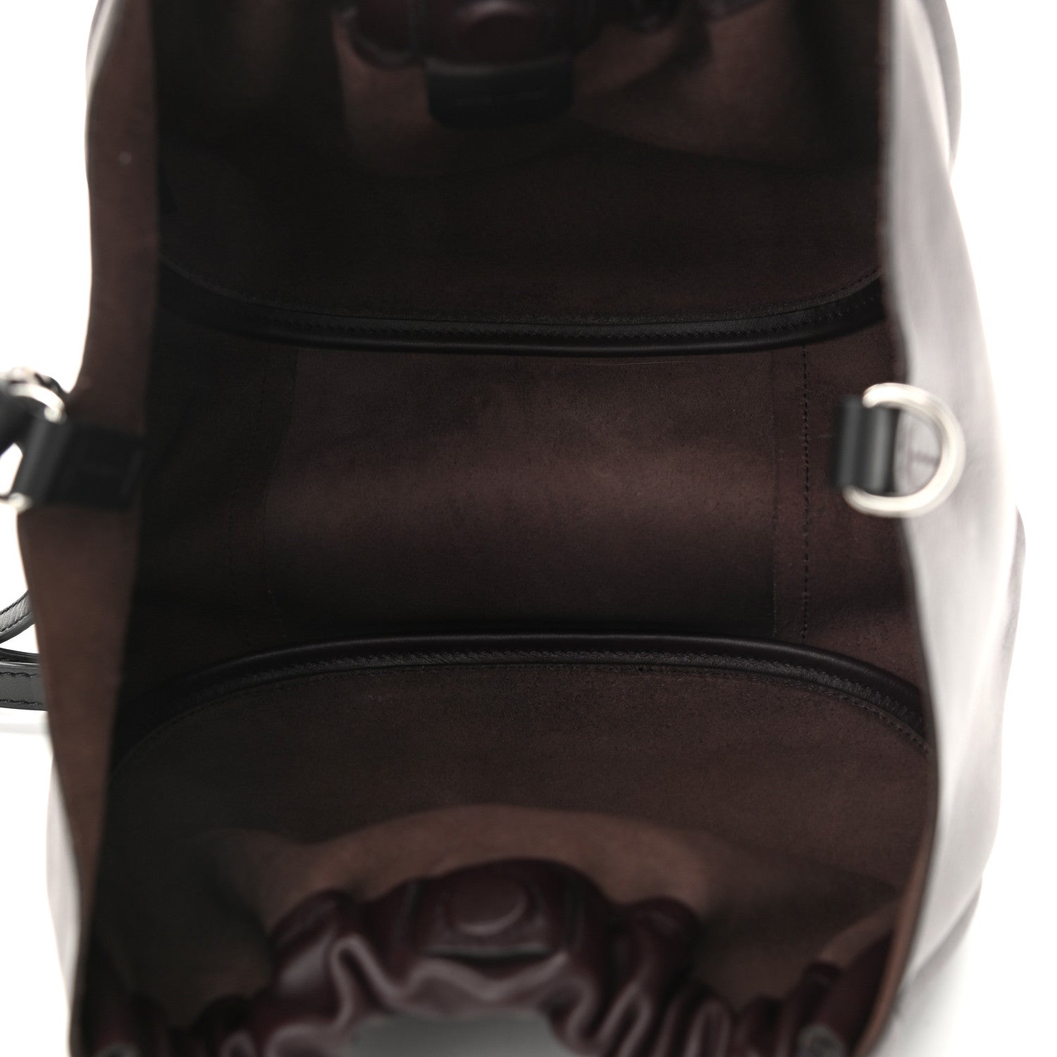 Proenza Schouler Calfskin Small Ruched Tote Chocolate Plum 7 of 13
