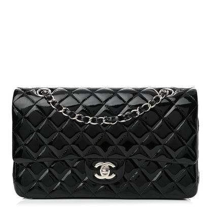 Chanel Patent Quilted Medium Double Flap Black 1 of 11