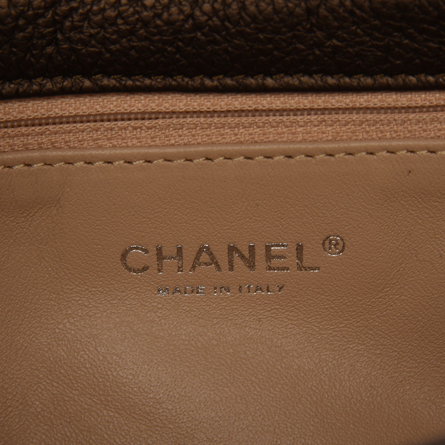 Chanel Metallic Deerskin Small Luxe Ligne Flap Bronze 7 of 15