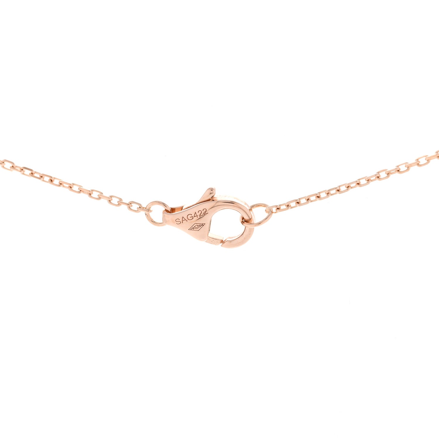Cartier 18K Pink Gold Diamond Black Onyx XS Amulette de Cartier Pendant Necklace 5 of 5