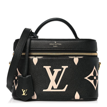 Louis Vuitton Empreinte Monogram Giant Vanity PM Black Beige 1 of 9