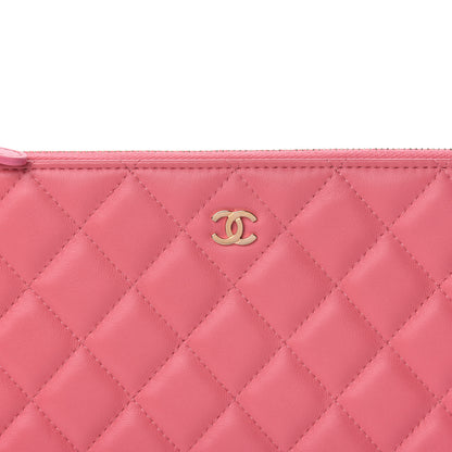 Chanel Lambskin Quilted Medium Casino Beauty CC Cosmetic Case Fuchsia 12 of 12