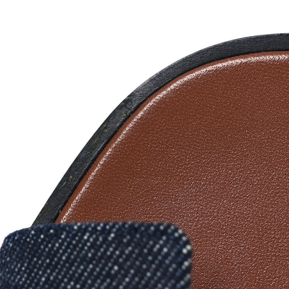 Hermes Denim Canvas Oran Sandals 36.5 Bleu Brut 11 of 12