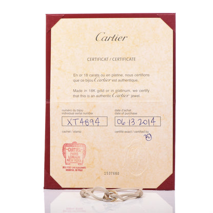 Cartier 18K Pink Yellow White Gold Trinity Cord Bracelet White 10 of 10